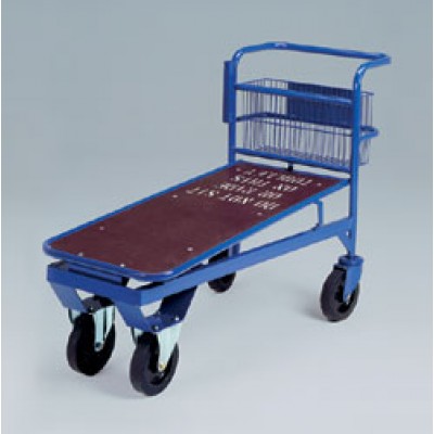 Prekybinis vežimėlis su krepšiu PLN-104 Vežimėliai